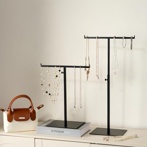 Adjustable Height Jewelry Display Stand 2 Pack