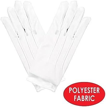 Beistle 2 Pair Adult White Theatrical Gloves