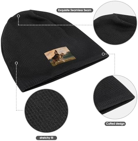 Bttllke Unisex Fleece Lined Winter Beanie Hat for Men Women
