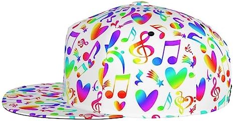 Music Note Baseball Cap Adjustable Trucker Hat for Men Women