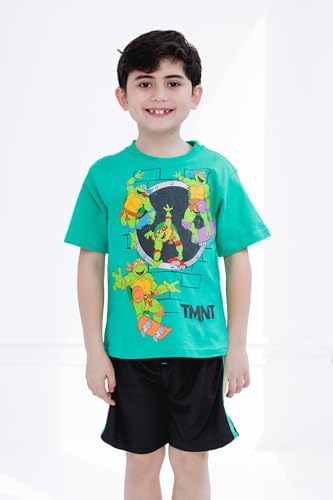 Nickelodeon Teenage Mutant Ninja Turtles T-Shirt and Mesh Shorts for Boys 2T-10-12