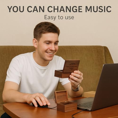 Custom Song Wooden MP3 Music Box With Text