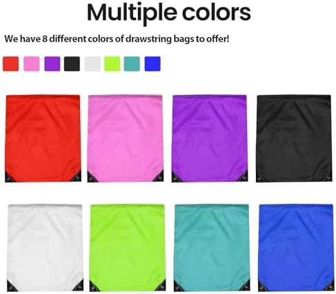 HYTHOZO Drawstring Bags 24pcs Purple Gym Bag Set