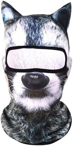 3D Cat Ski Mask Funny Animal Balaclava for Winter Hiking Riding