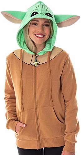 Star Wars Baby Yoda Juniors Zip Hoodie Costume