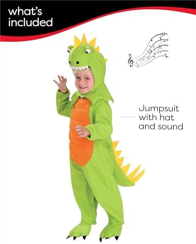 Rubies Childs Talking Plush Dinosaur Costume