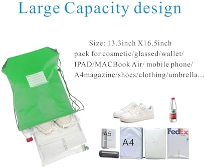 Drawstring Backpack Bulk 30 Packs Gym Travel Sports Bag with Memo Card