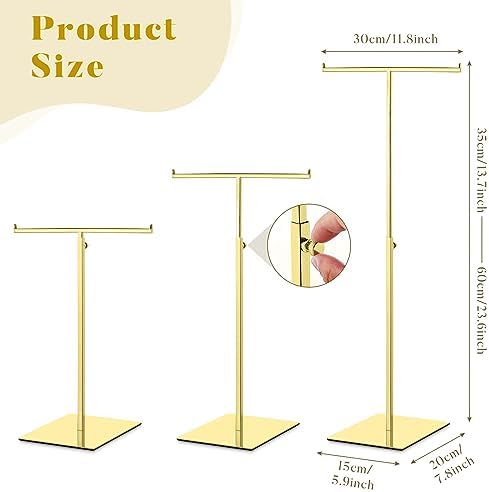 Leinuosen 4 Pcs Adjustable Height Jewelry Display Stand 1