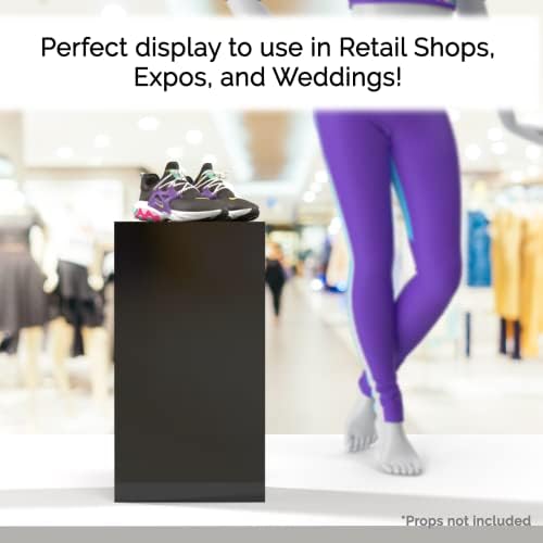 Black Acrylic Display Riser Stand 12x12x24