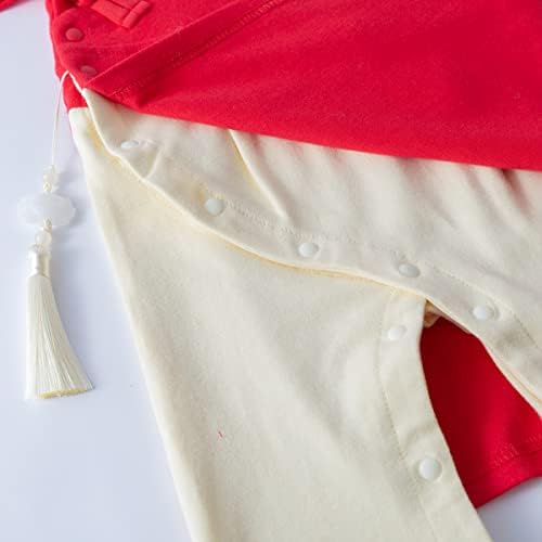 LXKIKMM Baby Girl New Year Red Romper Costume