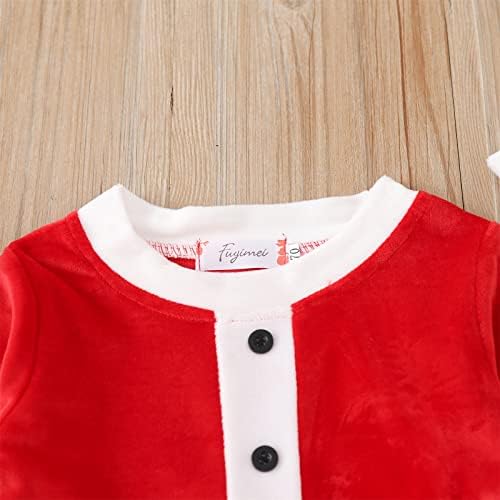 Santa Baby Outfit for Newborn Boys and Girls Winter Christmas Clothing Set