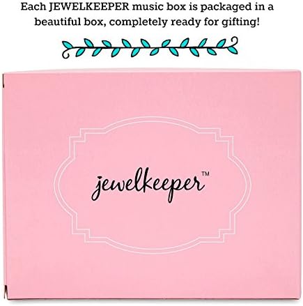 Jewelkeeper Girls Musical Jewelry Storage Box with Twirling Fairy Blue and White Star Design
