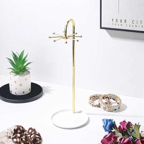 Rotating Necklace Display Stand with 8 Hooks