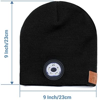 Bluetooth Beanie with LED Light and Stereo Speakers