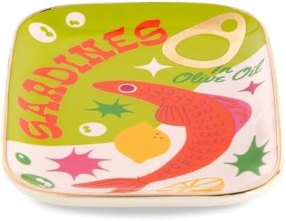 bando Novelty Trinket Tray Sardines Ceramic