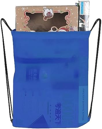 CODOBON 16 Pcs Bulk Drawstring Bags Royal Blue
