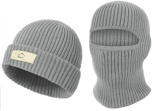 ZOORON Cuffed Skull Knit Beanie for All Seasons