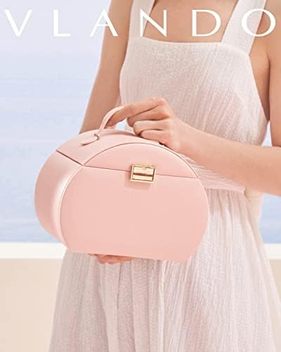 Vlando Princess Style Jewelry Box for Girls Pink