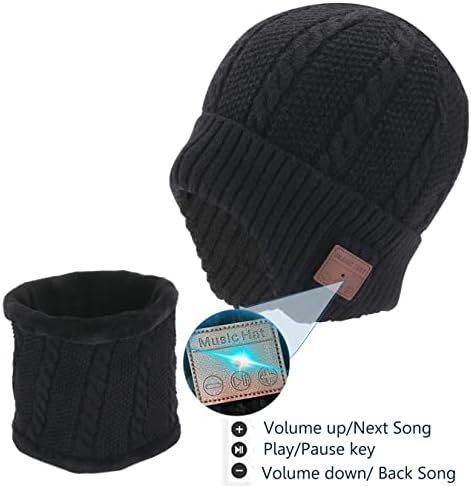 Wireless Music Beanie Hat for Men Women