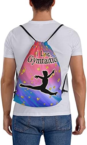 LULYKINI Gymnastics Drawstring Bag 16x14 Inches