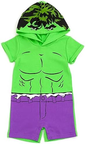 Marvel Avengers Spider-Man Captain America Hulk Kids Romper