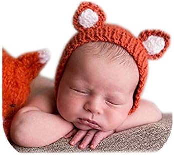 Vemonllas Newborn Baby Fox Bonnet Sleepy Hat Boy Girl Cap