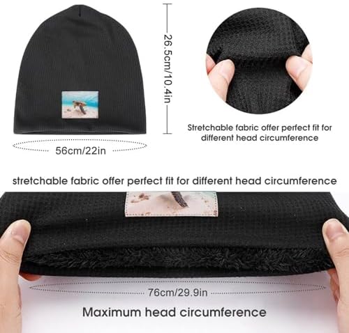 Bttllke Unisex Winter Beanie Hat with Fleece Lining