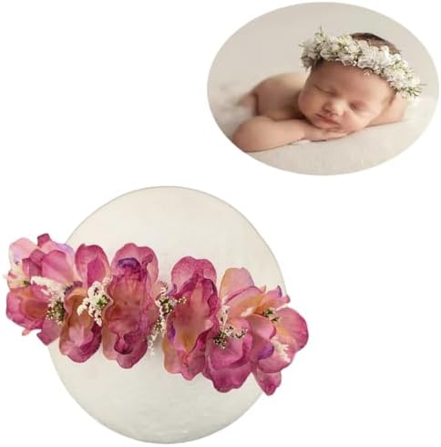 Vomdrok Newborn Princess Headband for Baby Girls