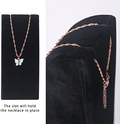 3Pcs Set Velvet Jewelry Display Stand Organizer For Selling Necklaces Chains