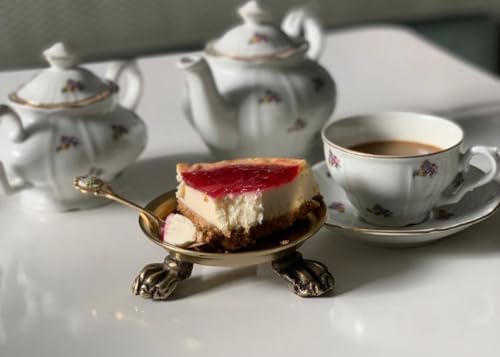 FlexAura Plated Brass Clawfoot Candle Tray