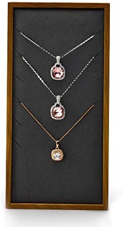 Oirlv Solid Wood Jewelry Display Tray Organizer