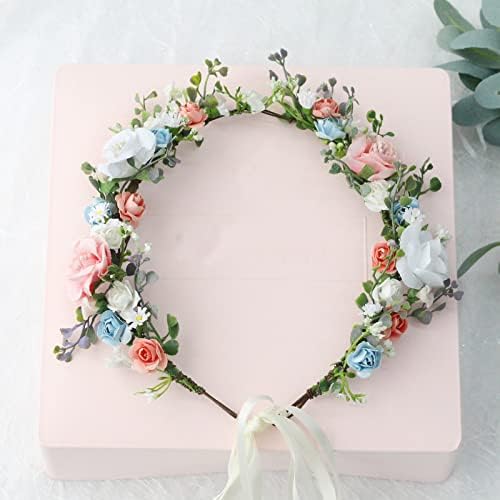 Vivivalue Floral Crown Headband for Women