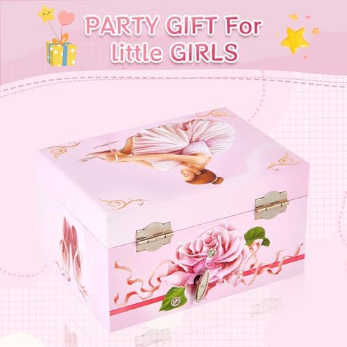Musical Ballerina Jewelry Box with Spinning Figure for Kids