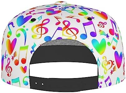 Music Note Baseball Cap Adjustable Trucker Hat for Men Women