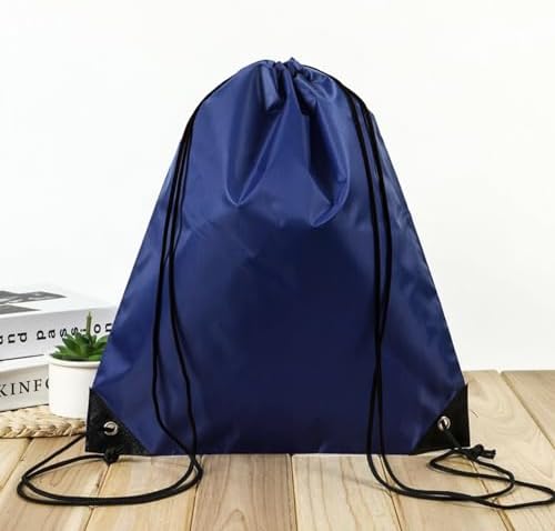 INVODA Drawstring Backpack 24PCS Navy Blue