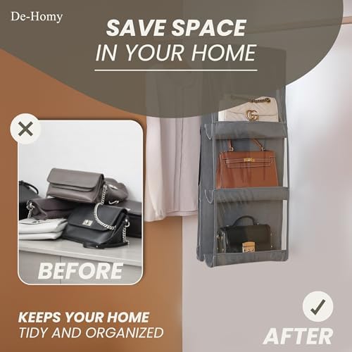 De-Homy 1-Pack Handbag Organizer with Metal Hooks