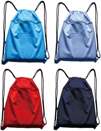 JohahaTim Drawstring Backpack Bulk Bags 4PCS Multi Color
