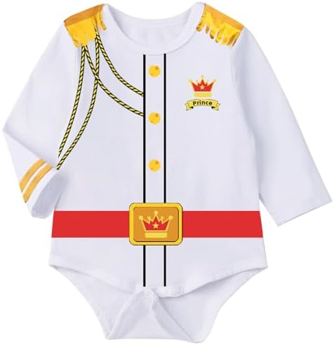 Baby Boys Prince Charming Costume Bodysuit Set