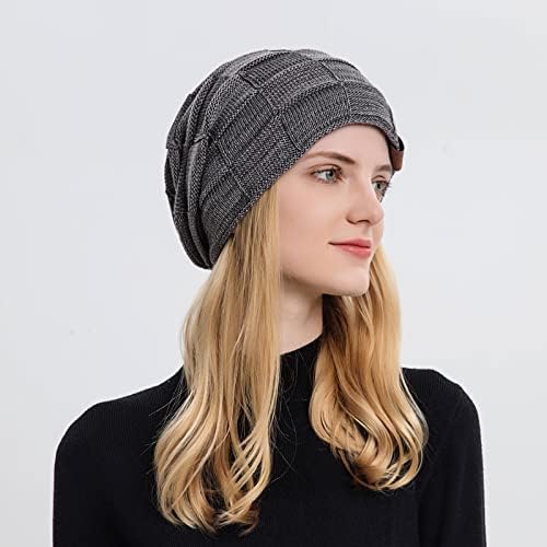 Winter Warm Chunky Soft Beanie Hat for Men and Women