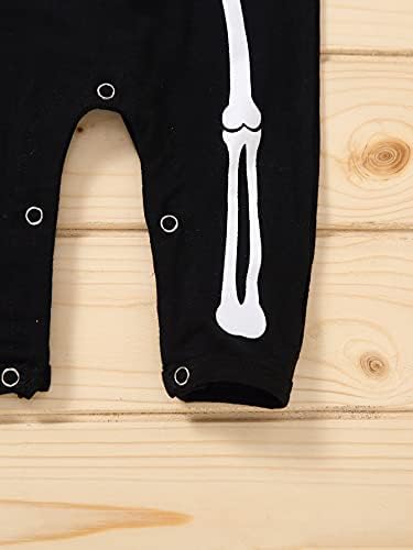 Guodeunh Halloween Costume Romper Skeleton Jumpsuit for Baby Boy or Girl