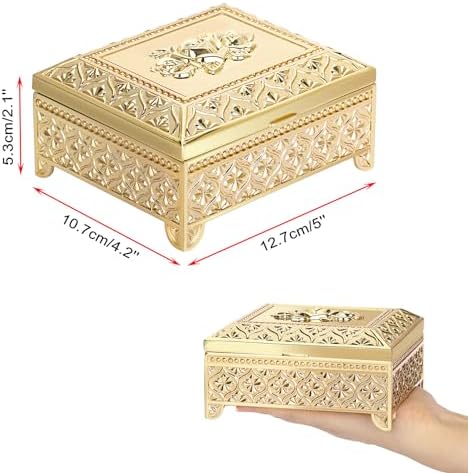 Elldoos Vintage Music Box Jewelry Storage