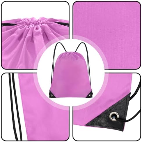 28 PCS Drawstring Backpacks Gym Bags for Men Women