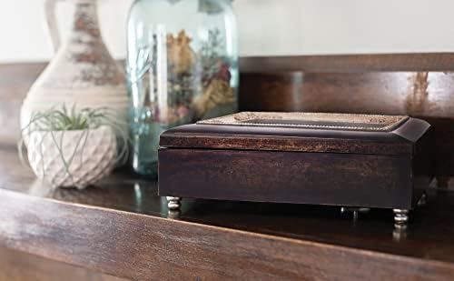 Cottage Garden Special People Hold The Key Burlwood Jewelry Music Box