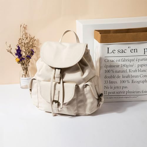 YONBEN Drawstring Backpack Large Capacity Schoolbag Canvas Fashion Bag