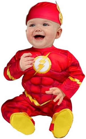 Rubies Flash Baby Boys Costume Jumpsuit and Hat