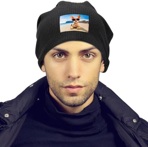 Bttllke Unisex Fleece Lined Winter Beanie for Men Women