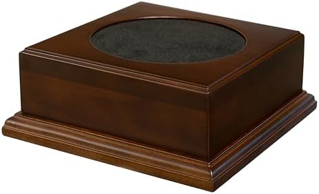 Mainely Urns Polished Walnut Urn Pedestal