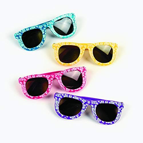 Fun Express Hibiscus Sunglasses 1 Dozen Kids