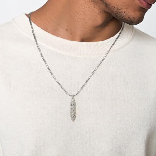 925 Sterling Silver Mezuzah Scroll Jewelry Pendant Israel Charm