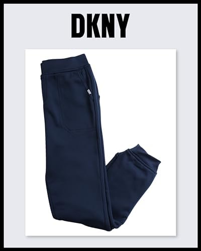 DKNY Boys 2 Piece Woven Button Down Shirt with Hood and Jogger Pants Set